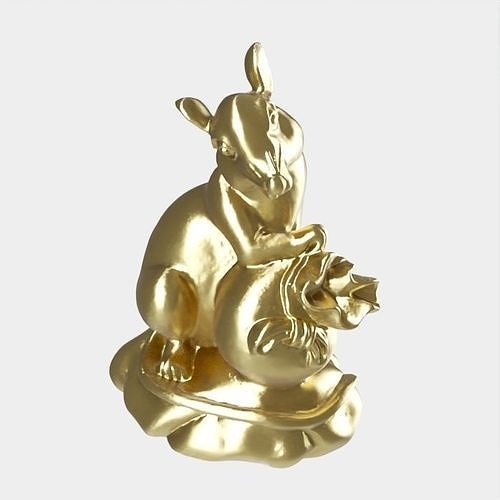 1- Zodiac Sign- Rat 3D model