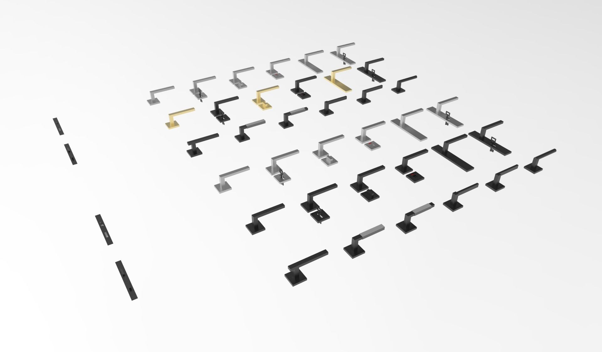 door handle 3D model_1