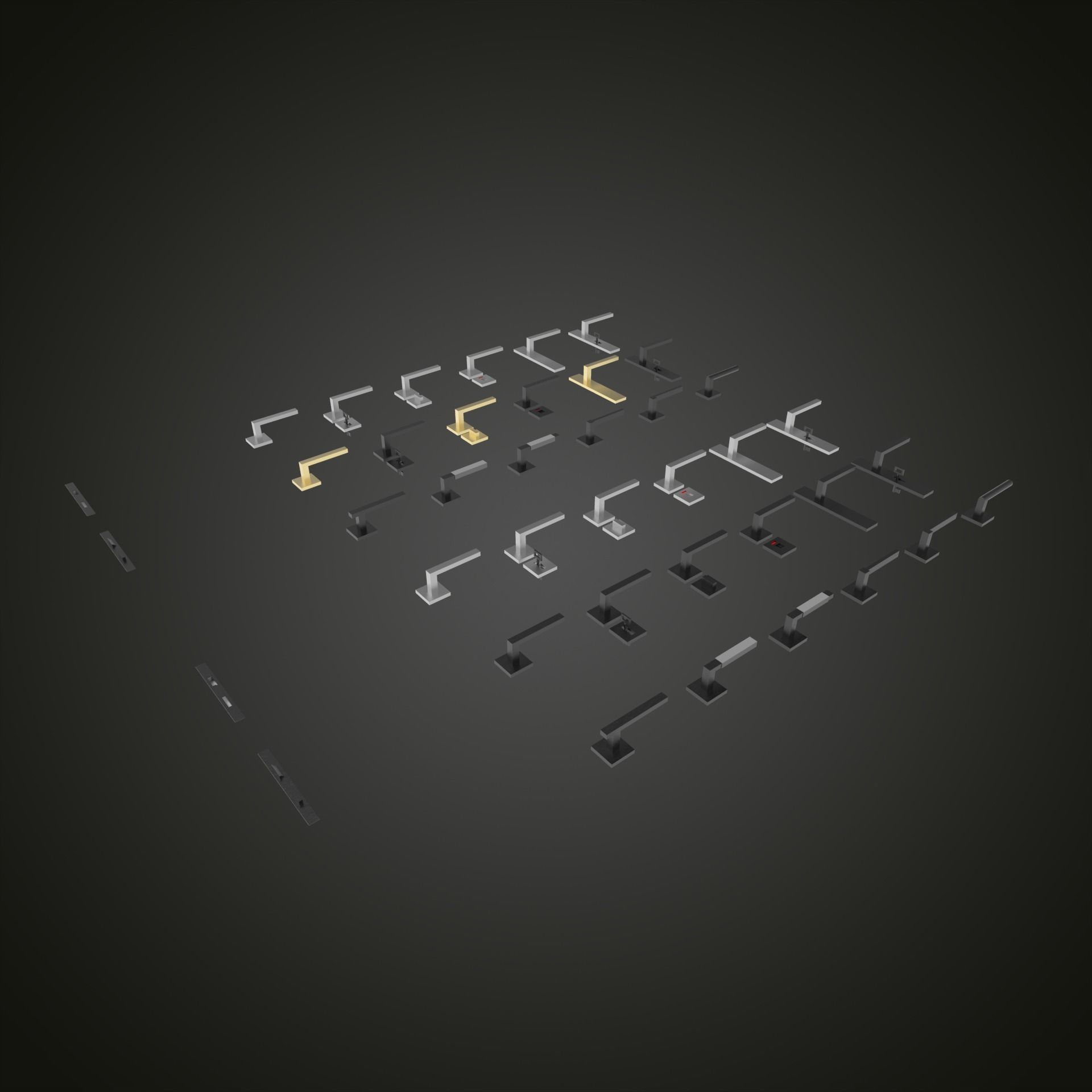 door handle 3D model_2