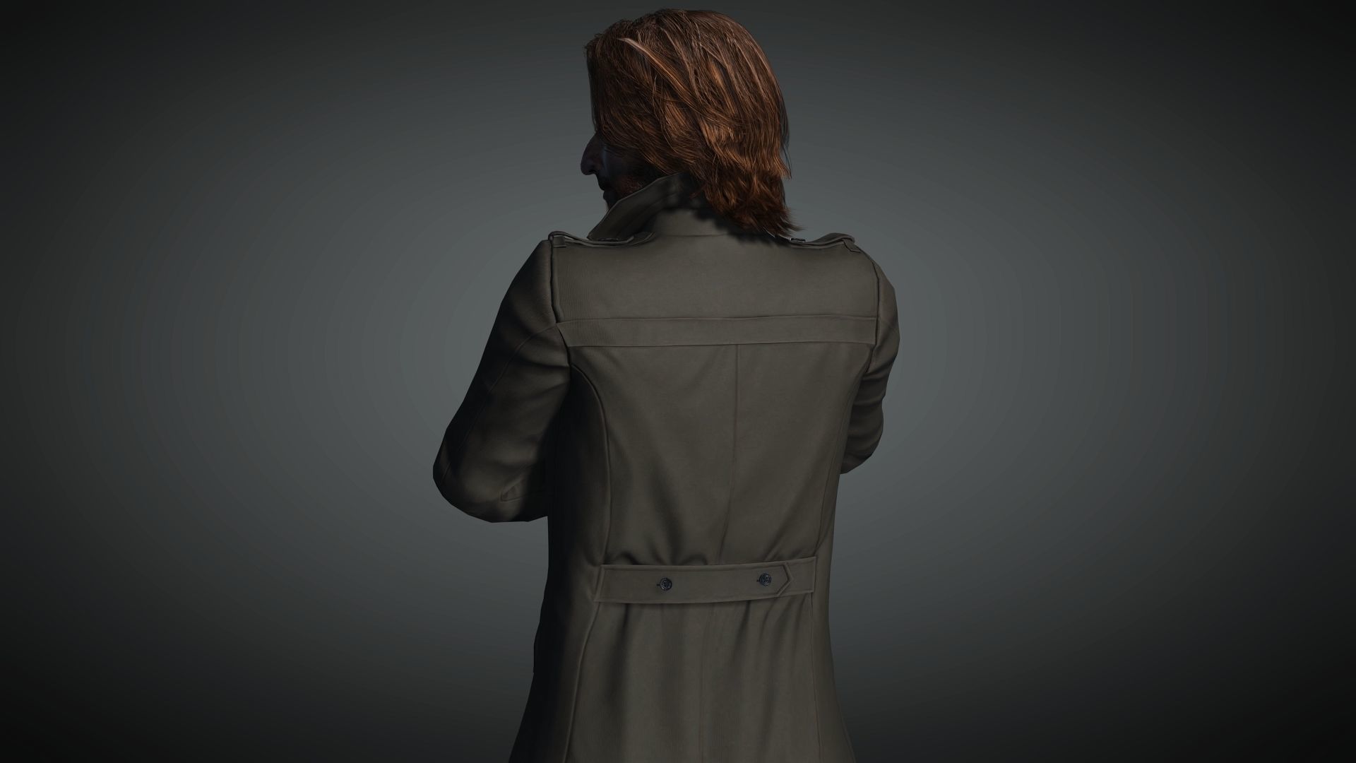 Adrien Brody Rigged animated 2500 Free animations tutorial Low-poly 3D model_12