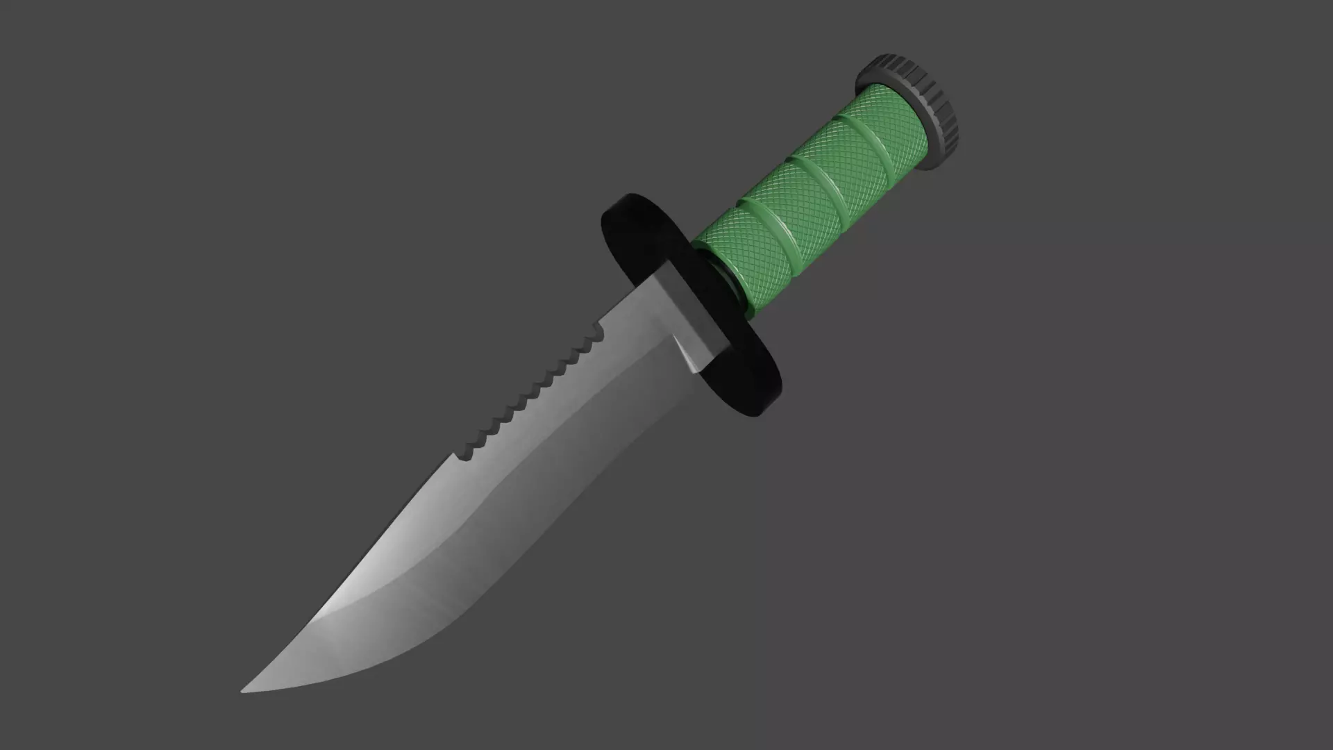 Survival Knife 3D model_0