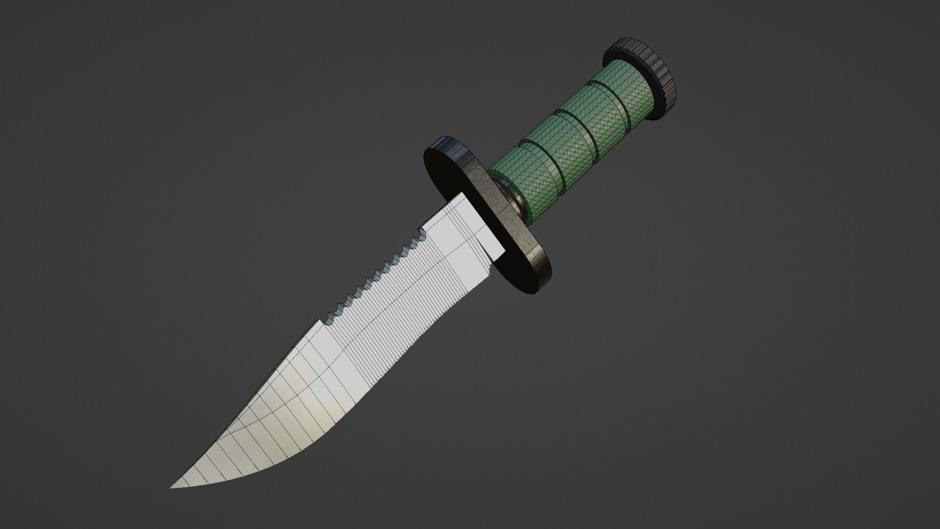 Survival Knife 3D model_1