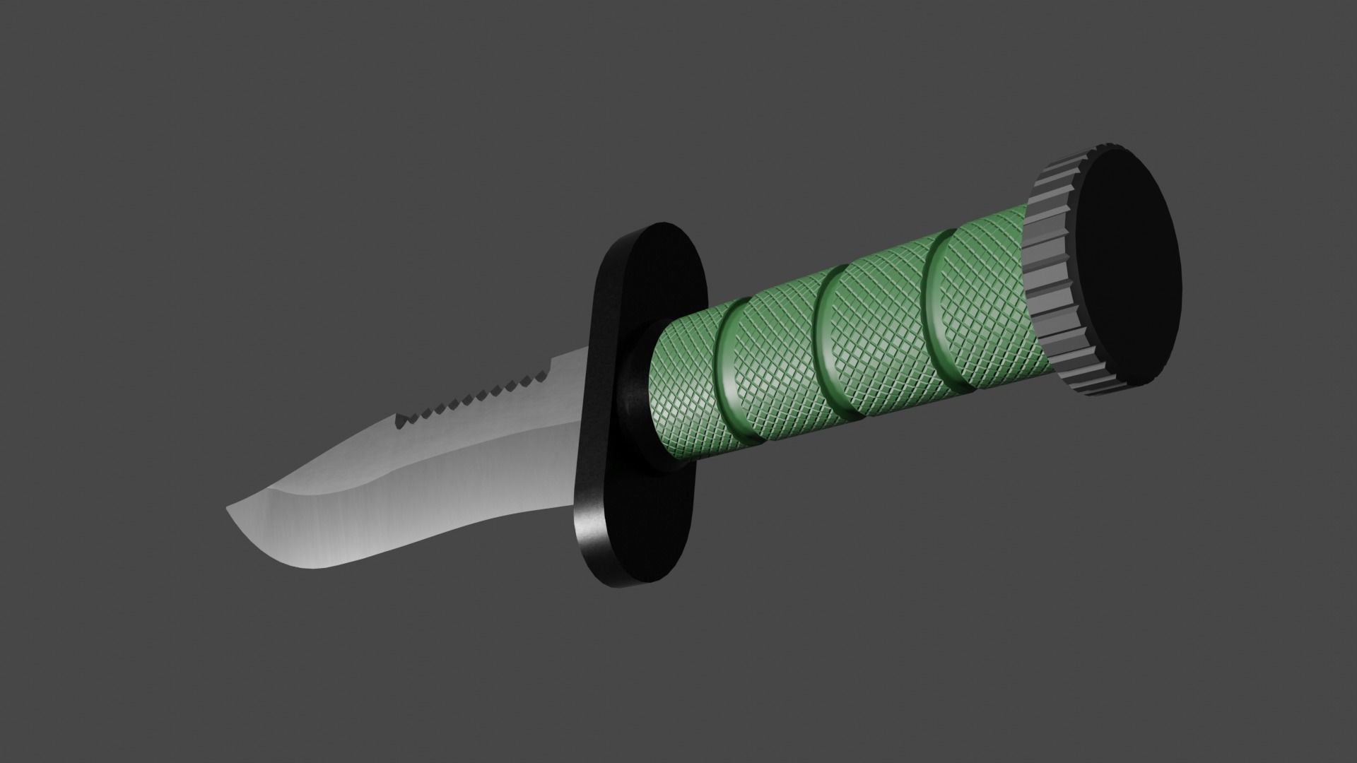 Survival Knife 3D model_5