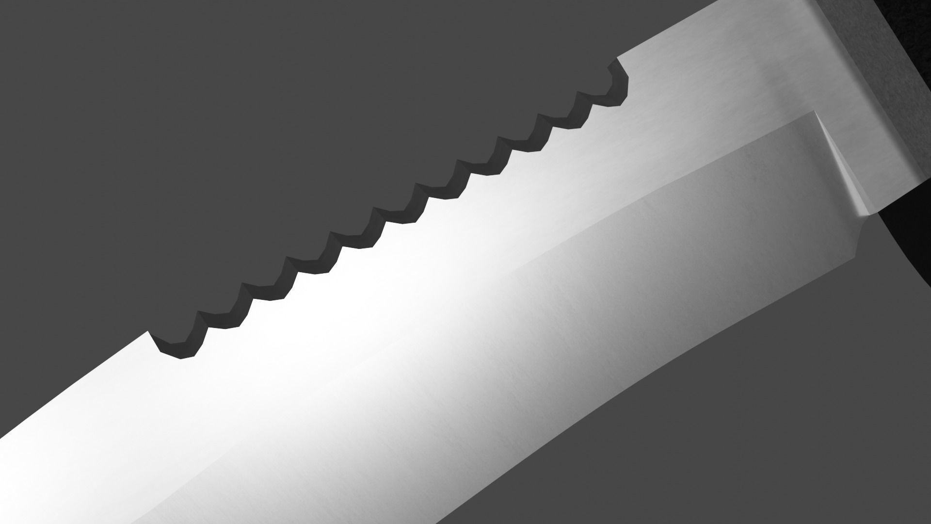 Survival Knife 3D model_3