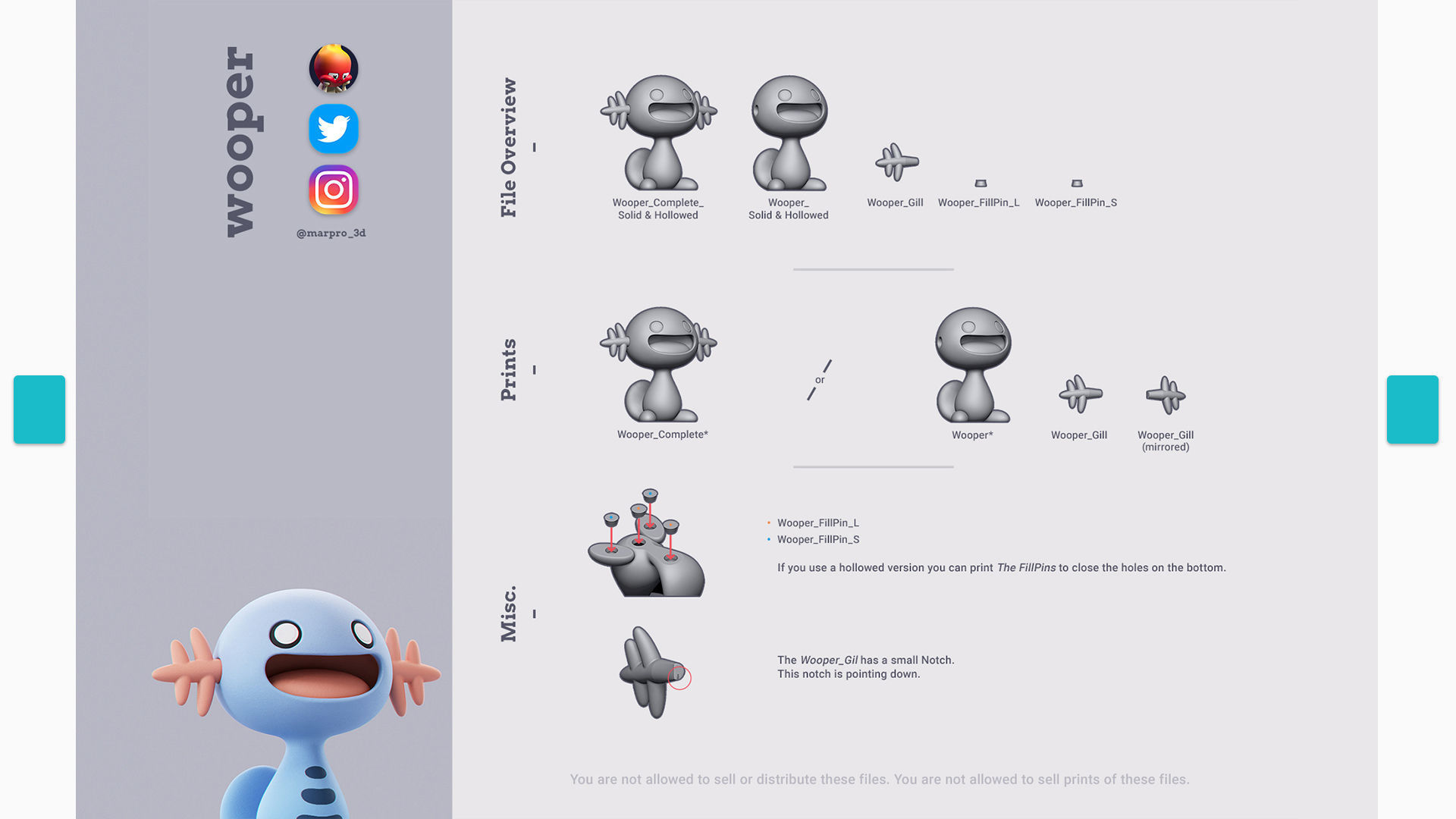 Pokemon - Charizard Gengar Wooper 3D print model_3