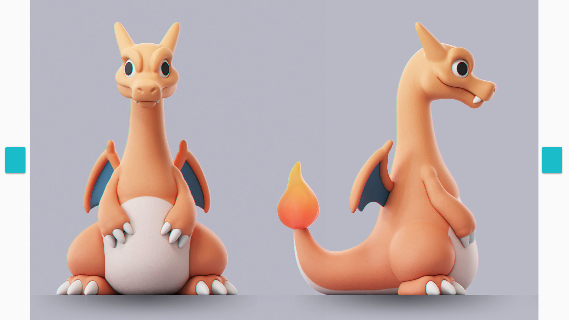 Pokemon - Charizard Gengar Wooper 3D print model_5