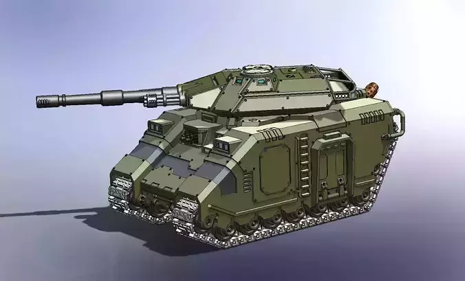 Repulsor Executioner with panzer tracks 3D print model