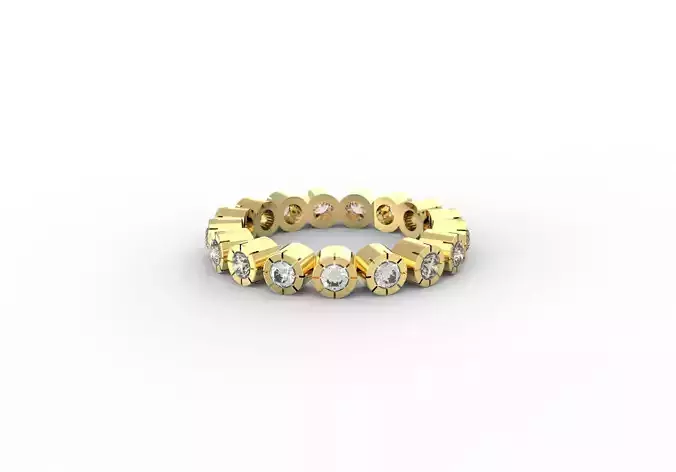 Cylinder Eternity ring Free 3D print model