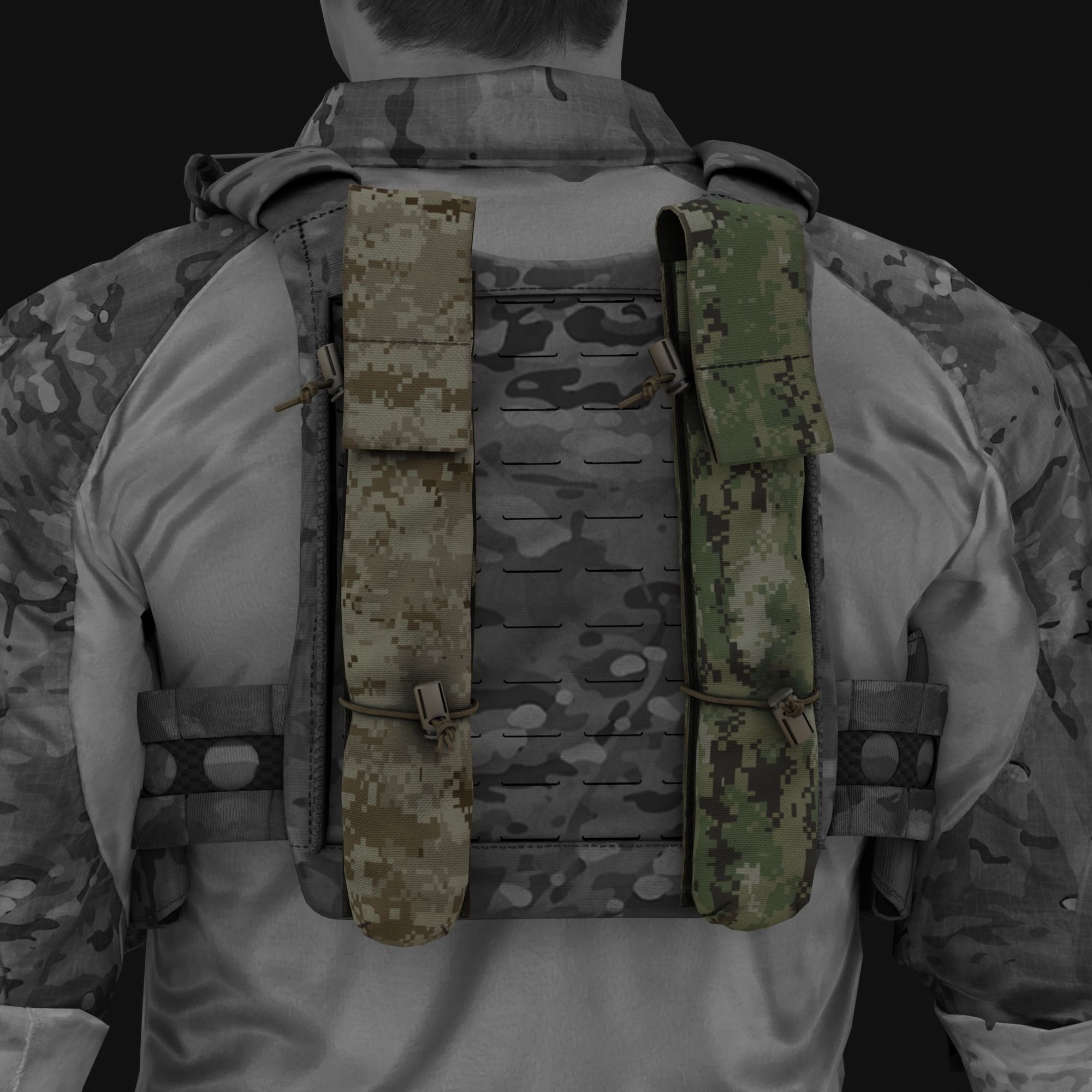 3D model Eagle Breaching Strip Pouch AOR1 And AOR2 VR / AR / low