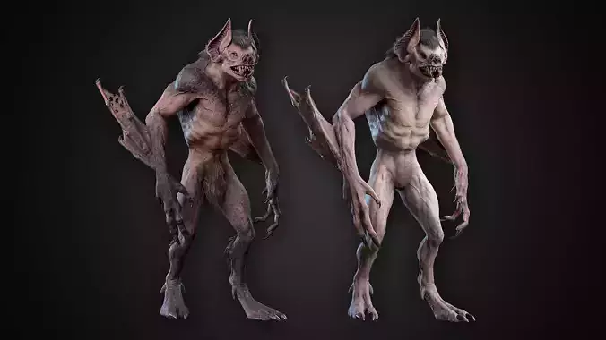 Vampire Low-poly 3D model