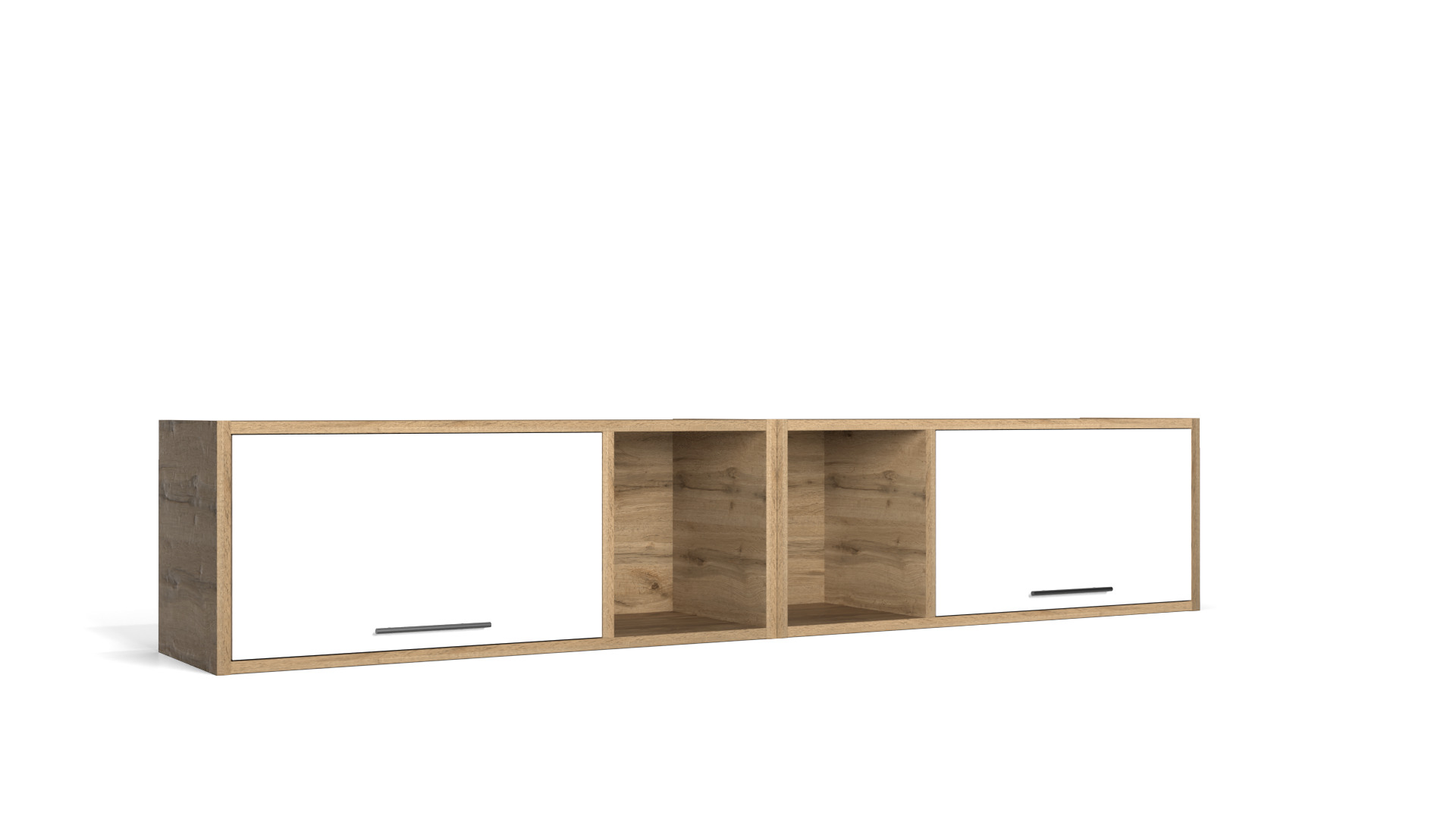 Modular Wooden Storage Cabinet 300x335x850 mm Free low-poly 3D model_6