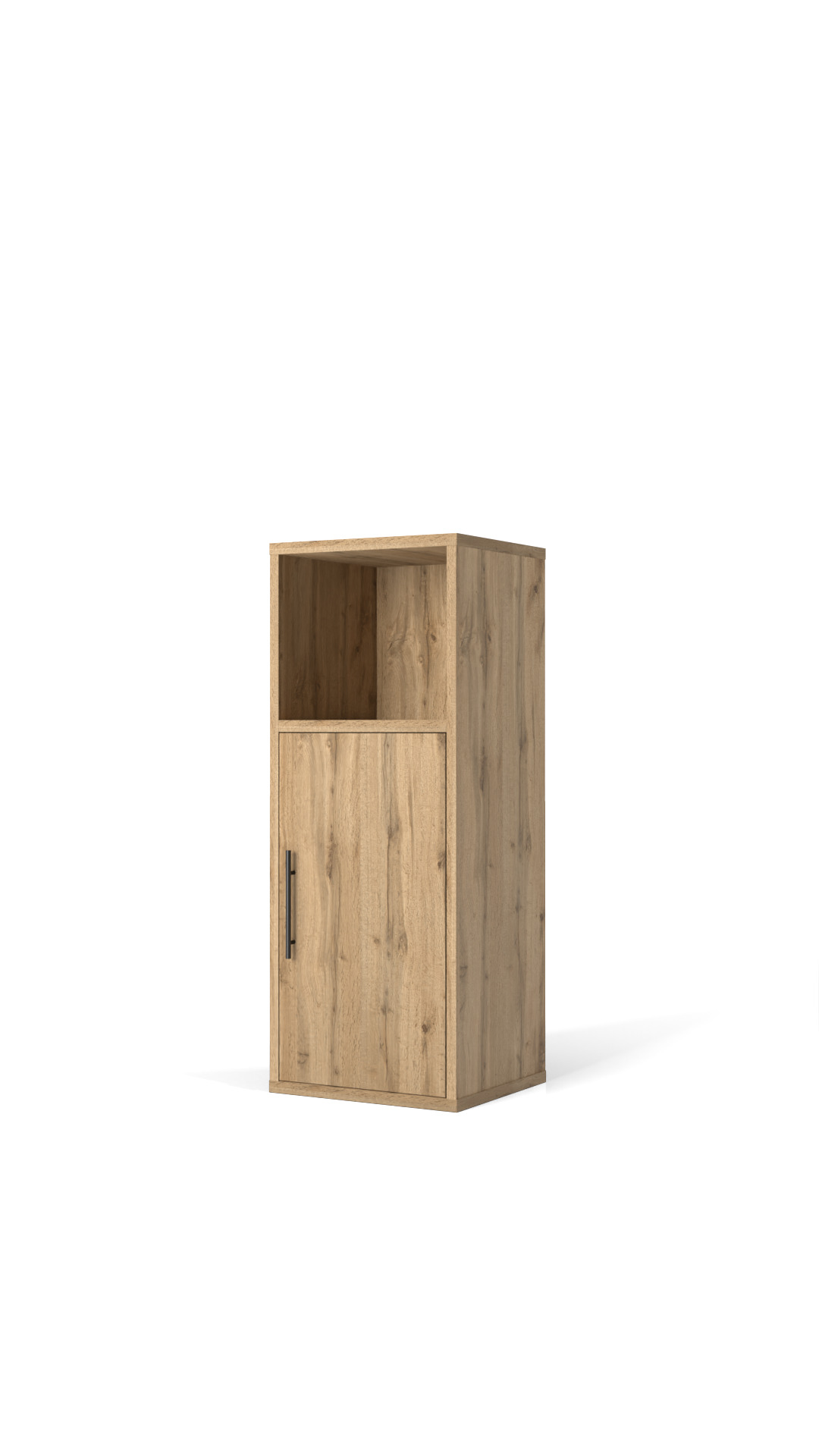 Modular Wooden Storage Cabinet 300x335x850 mm Free low-poly 3D model_1