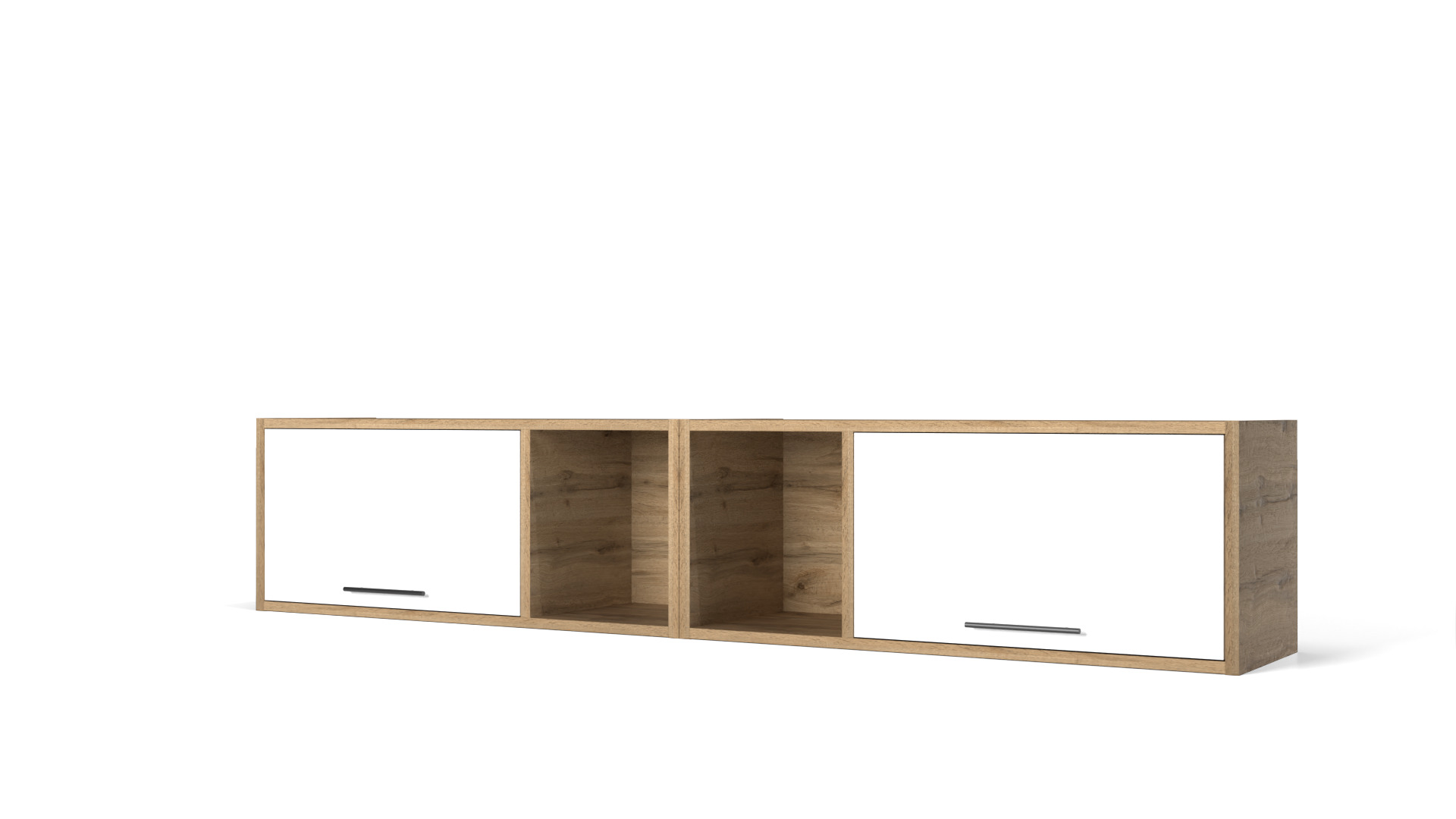 Modular Wooden Storage Cabinet 300x335x850 mm Free low-poly 3D model_7