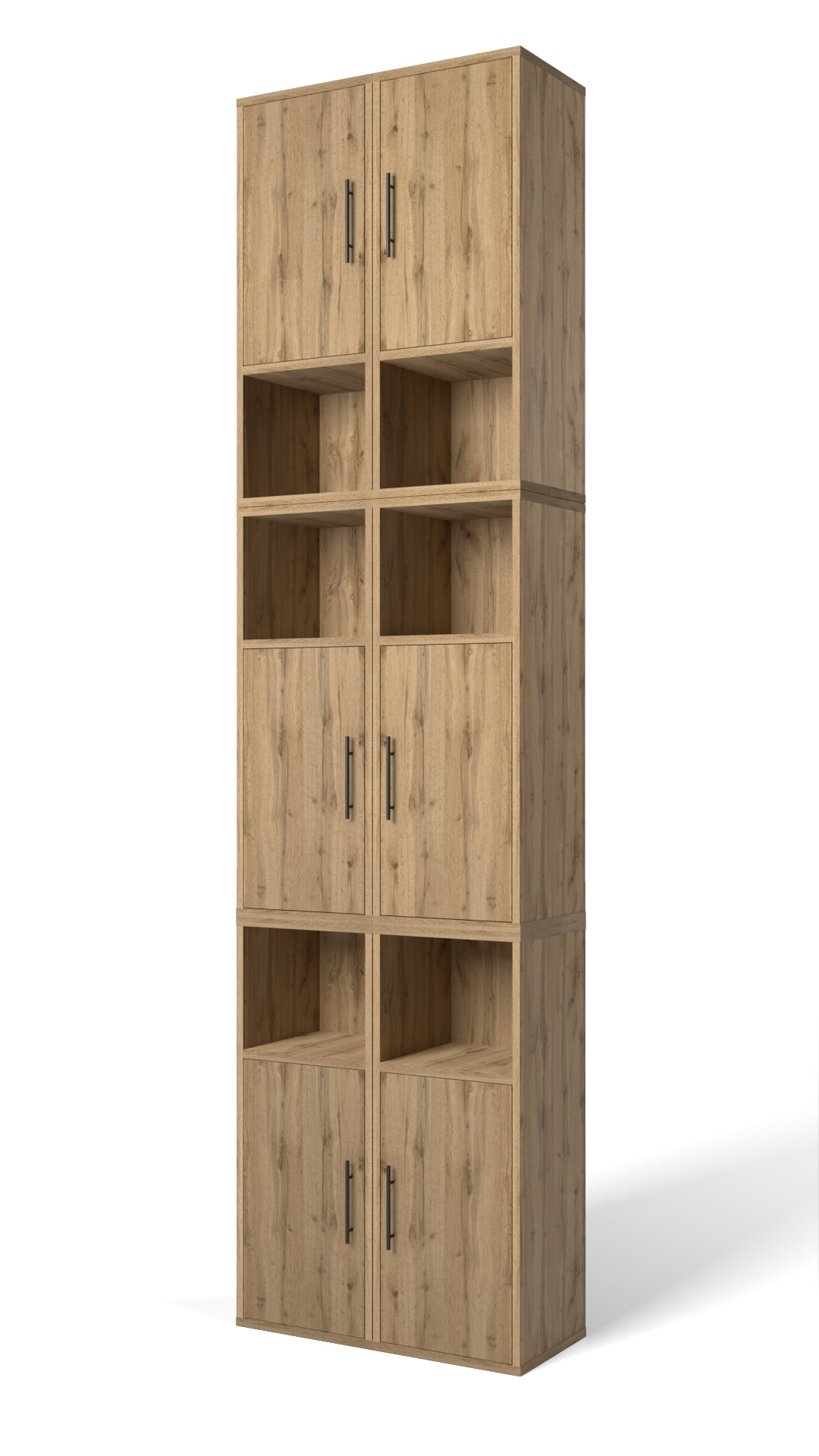 Modular Wooden Storage Cabinet 300x335x850 mm Free low-poly 3D model_13