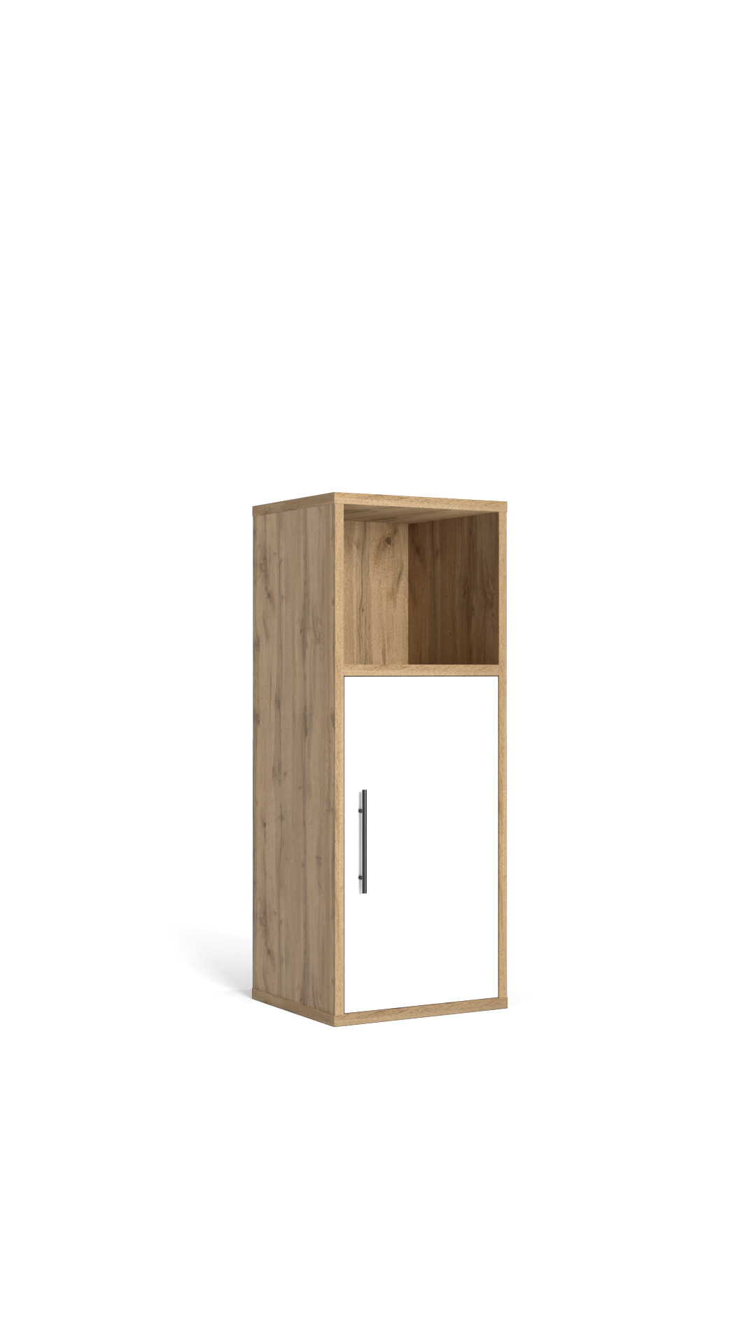 Modular Wooden Storage Cabinet 300x335x850 mm Free low-poly 3D model_5