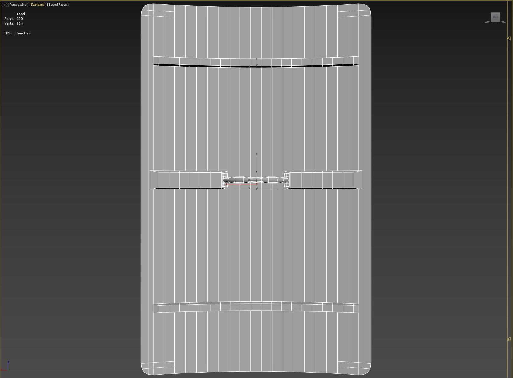 Slavic square leather shield- base Low-poly 3D model_9