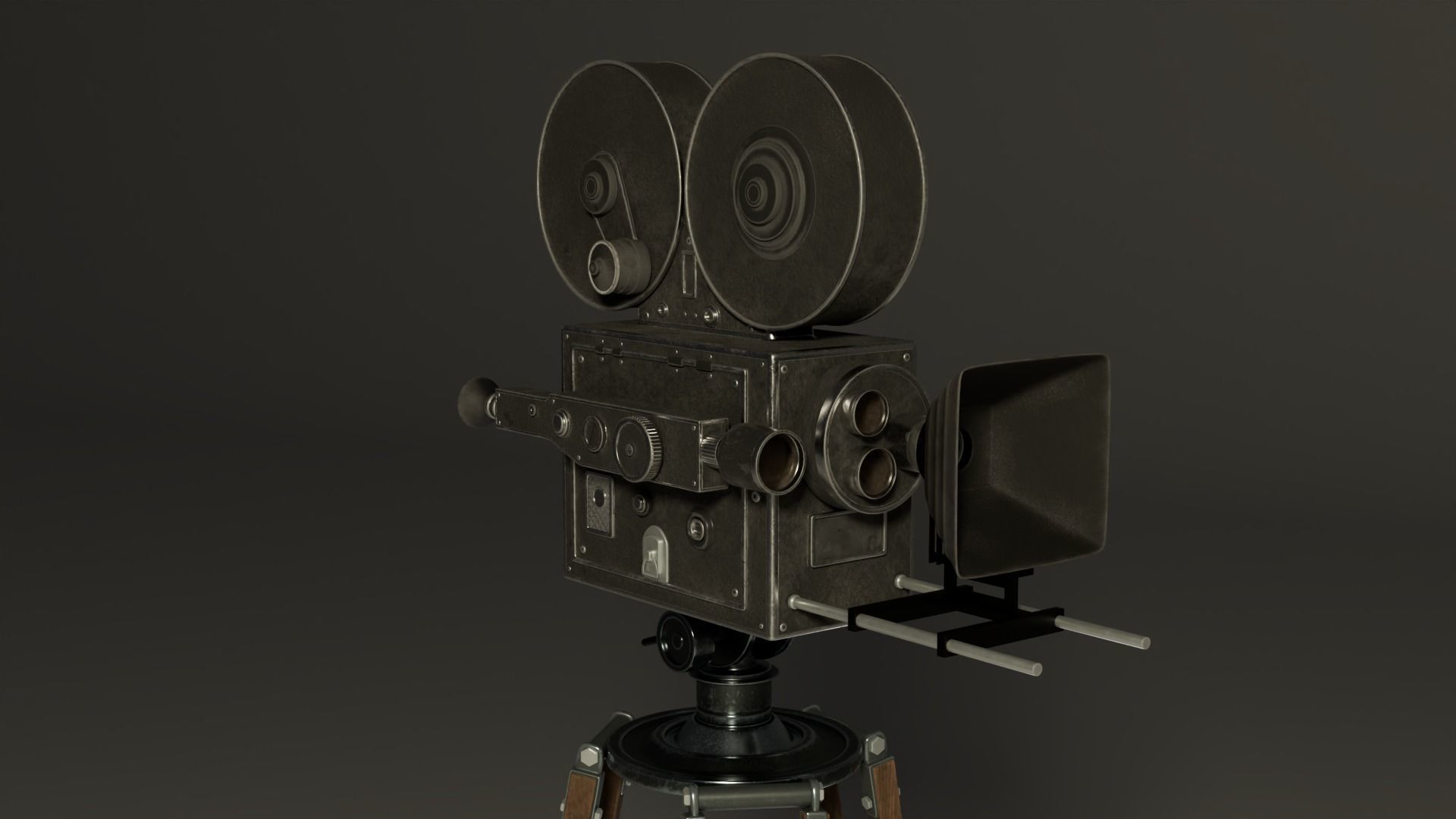 Photorealistic Classic Camera 3D model_7