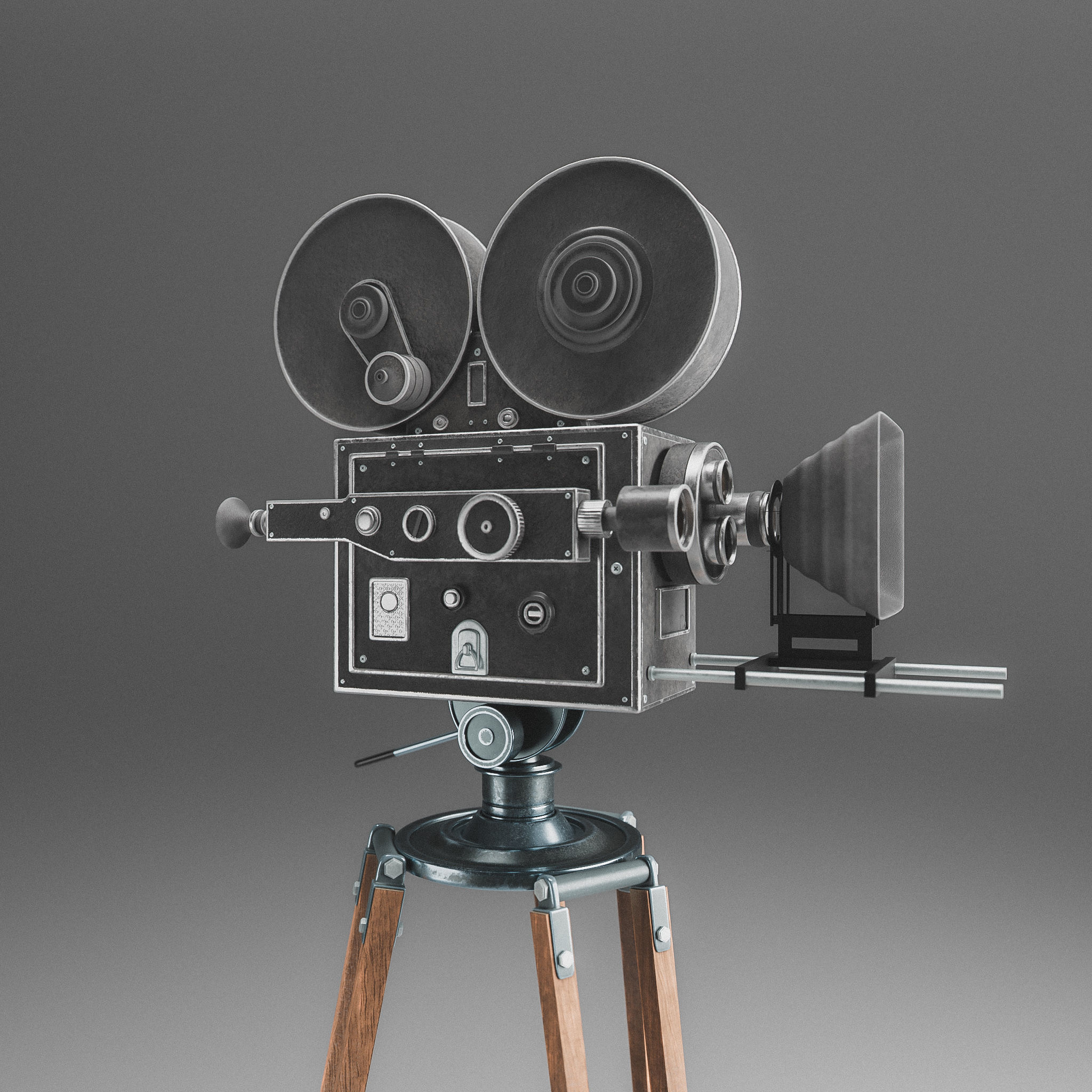 Photorealistic Classic Camera 3D model_3
