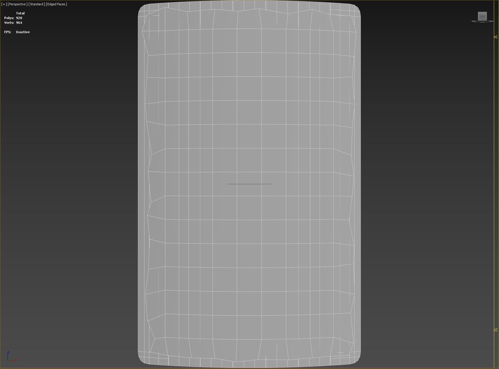 Slavic square leather shield-painted white with red trees symbol Low-poly 3D model_8