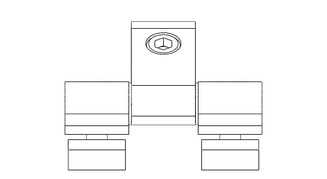 Aluminum Captive Lift-Off Hinge Low-poly 3D model_30