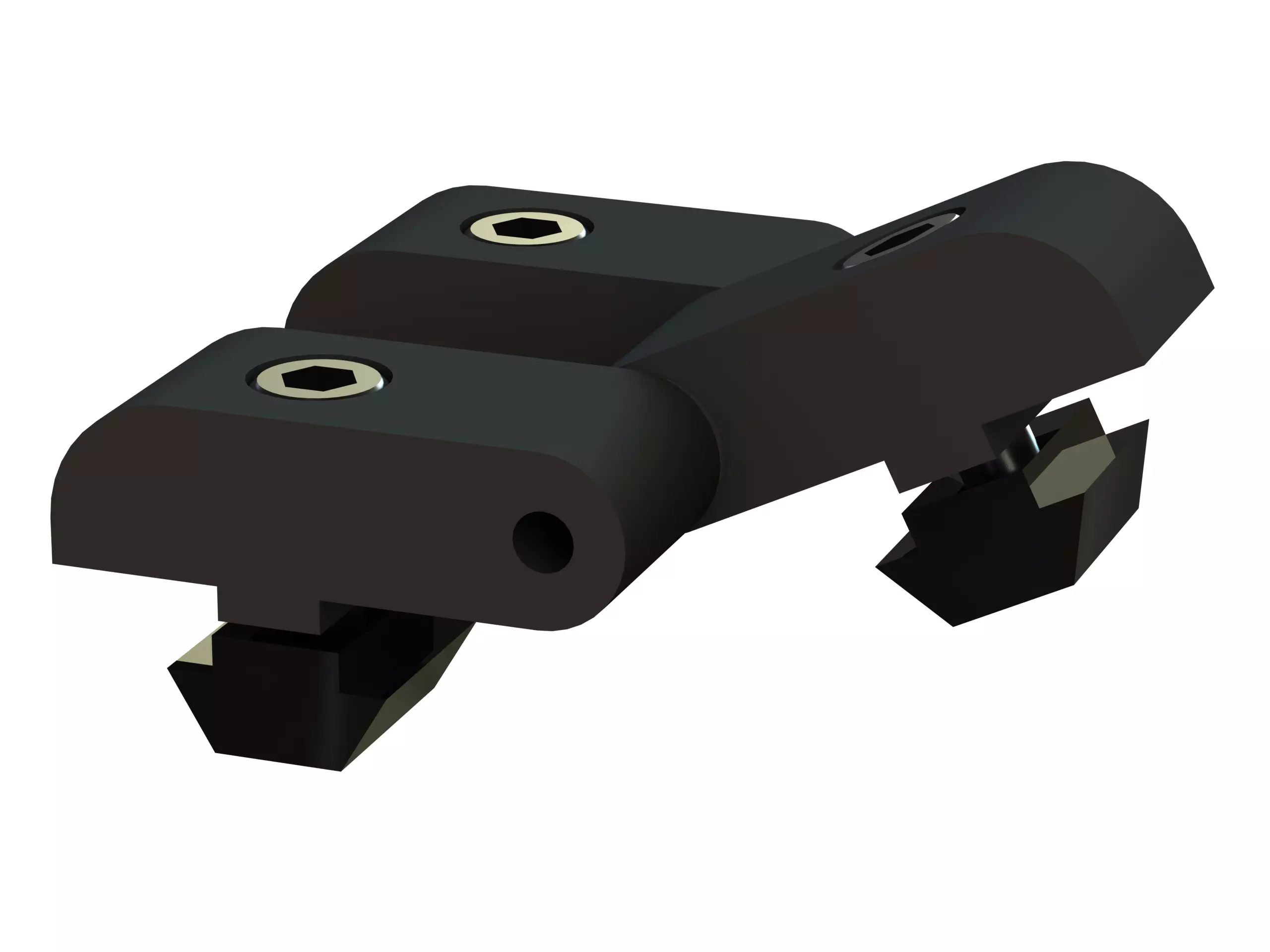 Aluminum Captive Lift-Off Hinge Low-poly 3D model_0