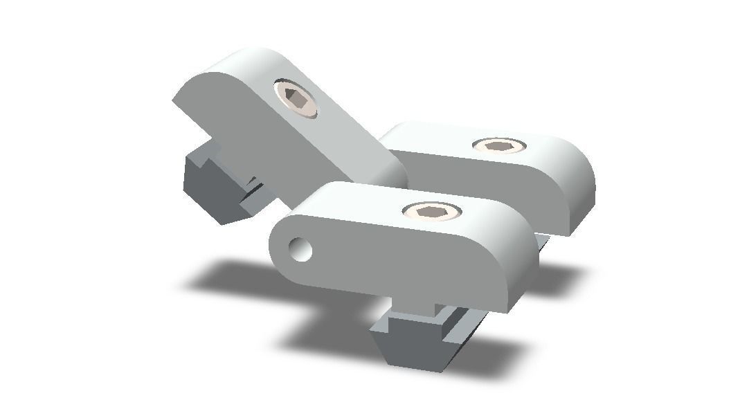 Aluminum Captive Lift-Off Hinge Low-poly 3D model_37