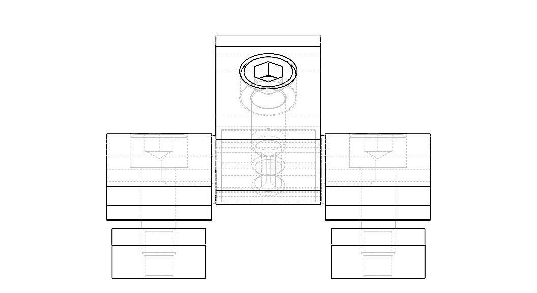 Aluminum Captive Lift-Off Hinge Low-poly 3D model_31