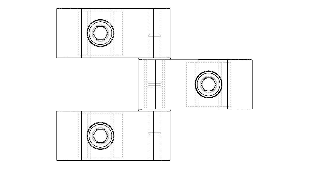 Aluminum Captive Lift-Off Hinge Low-poly 3D model_15