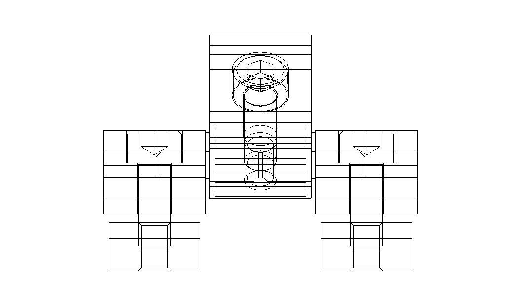 Aluminum Captive Lift-Off Hinge Low-poly 3D model_32