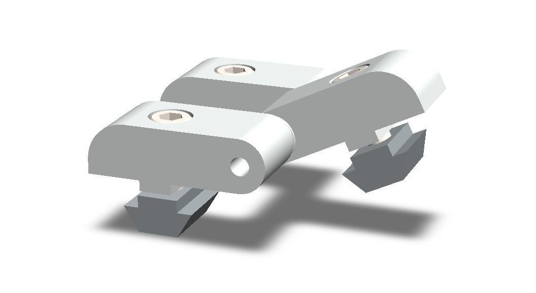 Aluminum Captive Lift-Off Hinge Low-poly 3D model_5