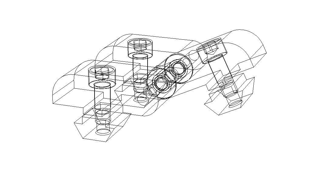 Aluminum Captive Lift-Off Hinge Low-poly 3D model_4
