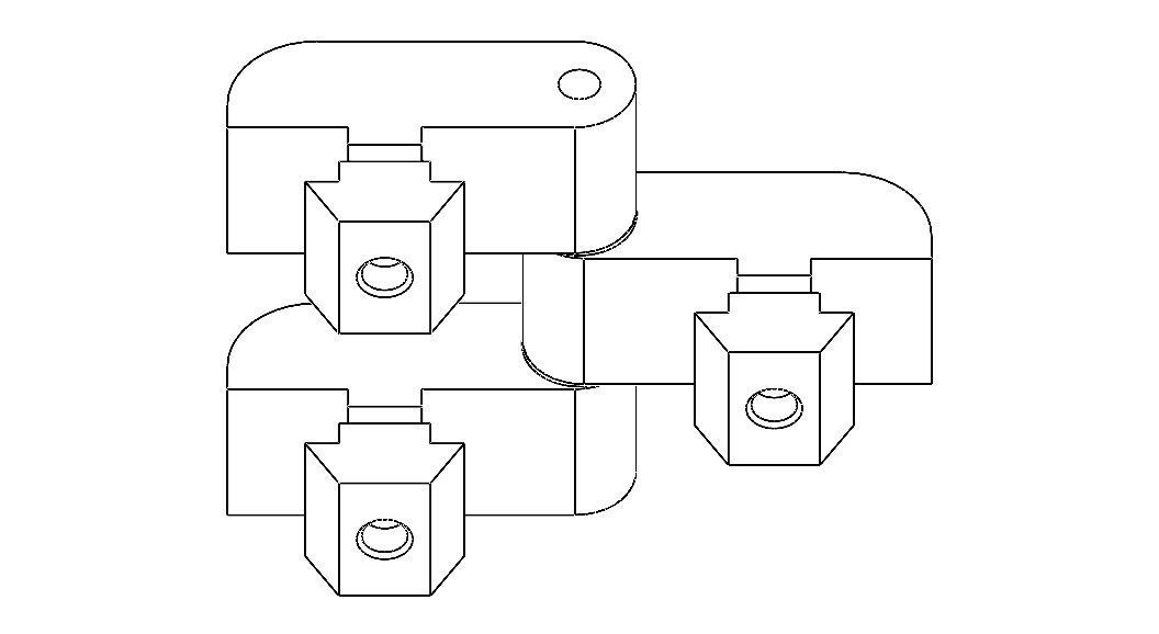 Aluminum Captive Lift-Off Hinge Low-poly 3D model_18