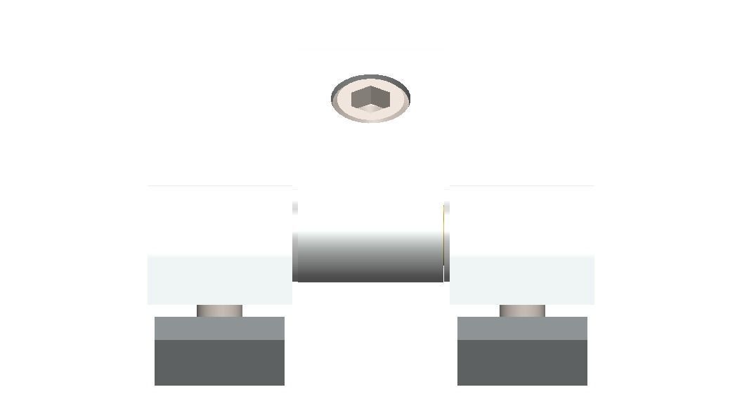 Aluminum Captive Lift-Off Hinge Low-poly 3D model_33