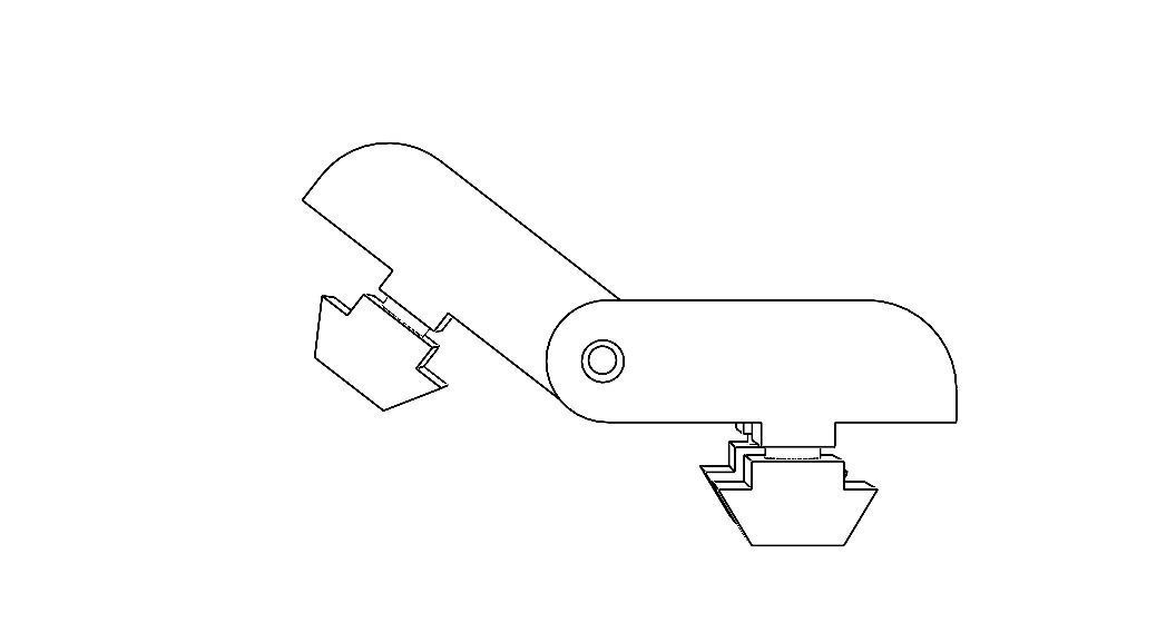 Aluminum Captive Lift-Off Hinge Low-poly 3D model_38