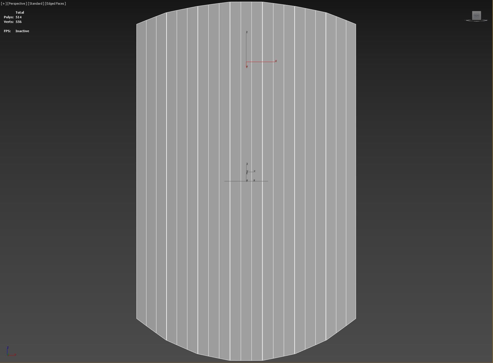 Slavic square wooden shield-painted white with trees symbol Low-poly 3D model_8