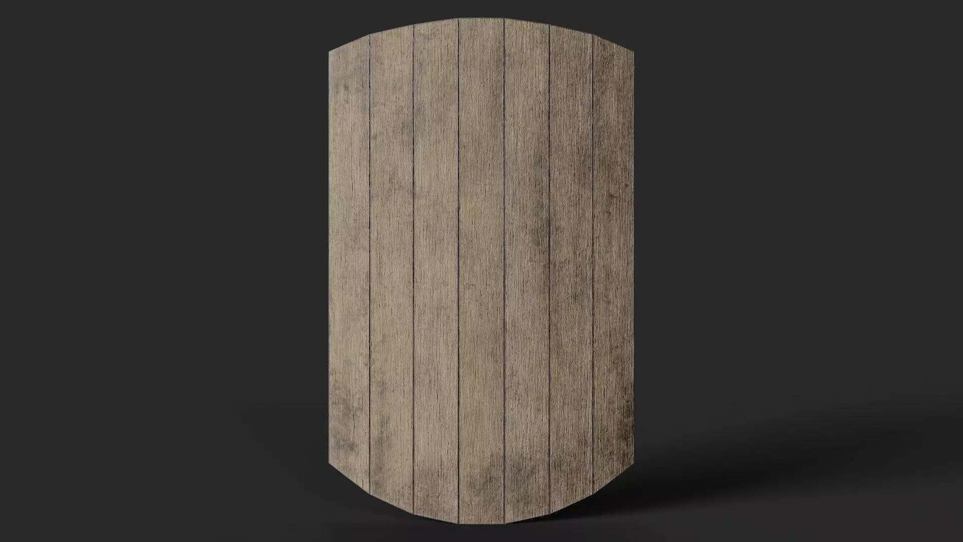 Slavic square wooden shield- base Low-poly 3D model_0