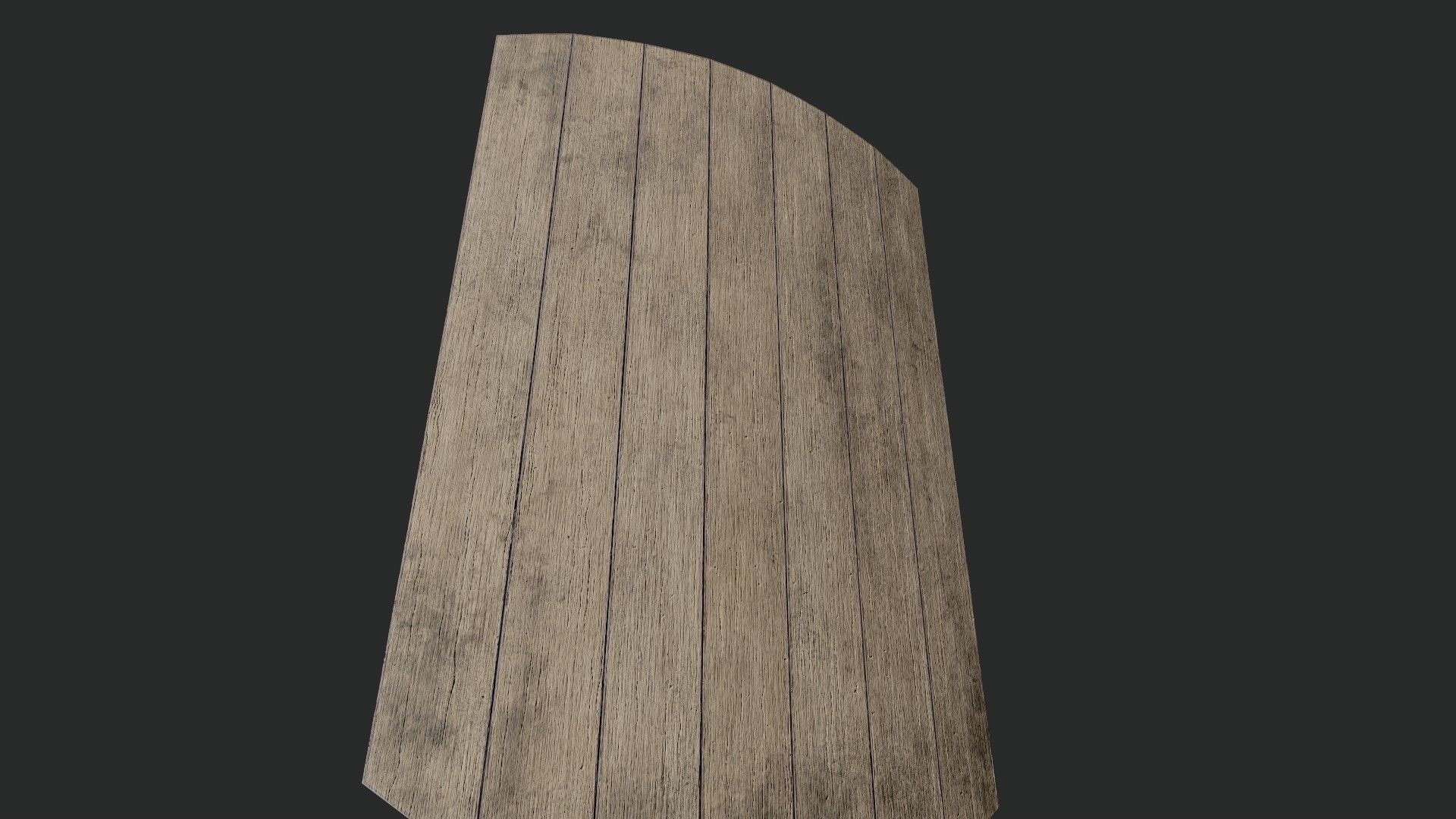 Slavic square wooden shield- base Low-poly 3D model_4