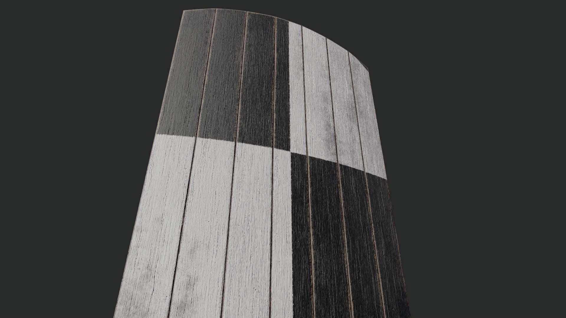 Slavic square wooden shield-painted checker symbol Low-poly 3D model_4