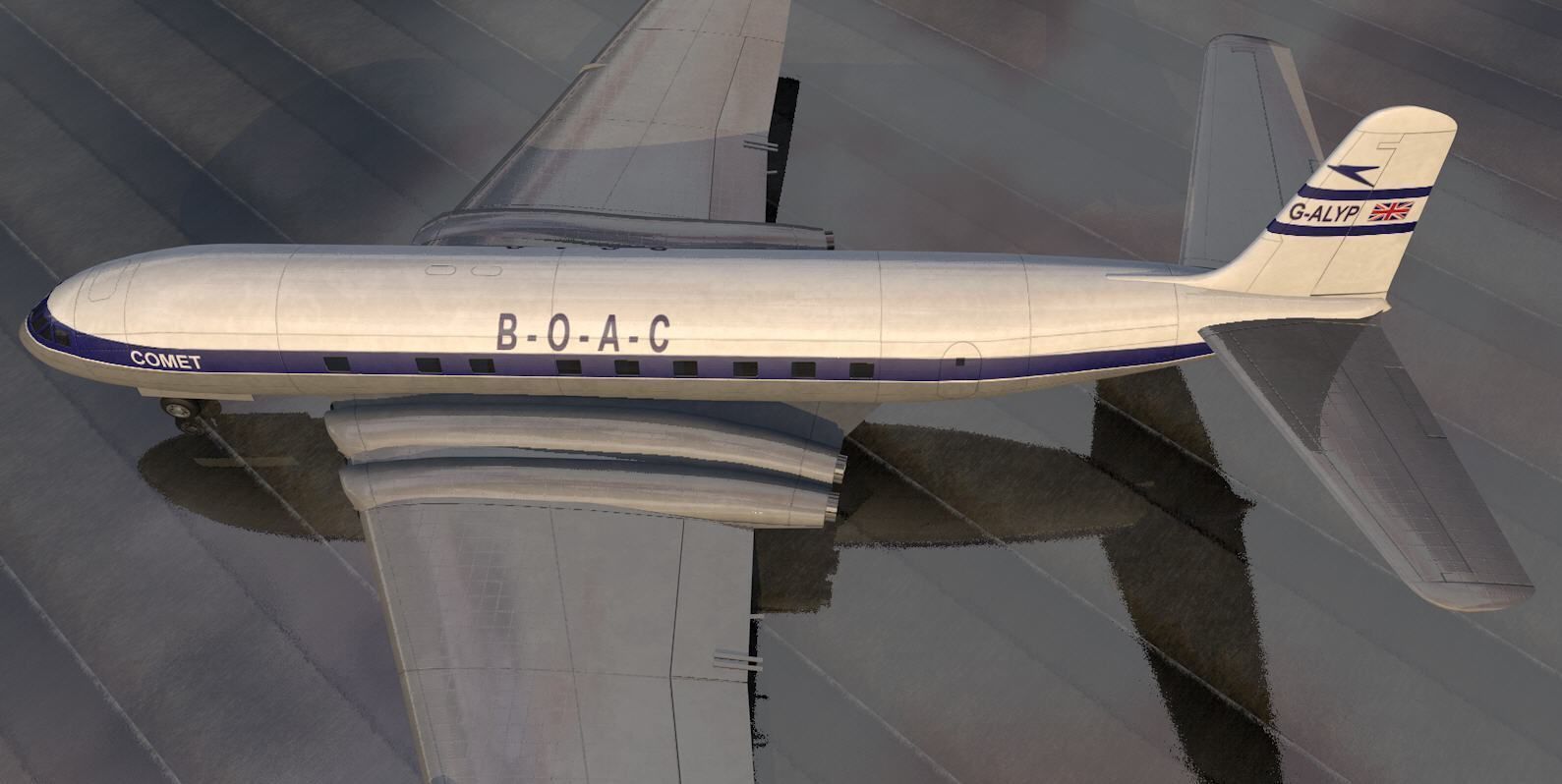 De Havilland DH 106 Comet Mk-1 3D model_3