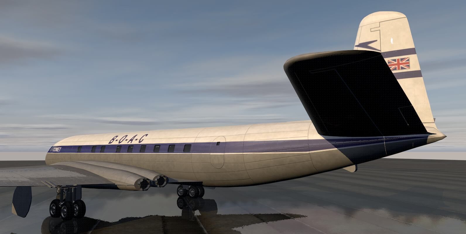 De Havilland DH 106 Comet Mk-1 3D model_6