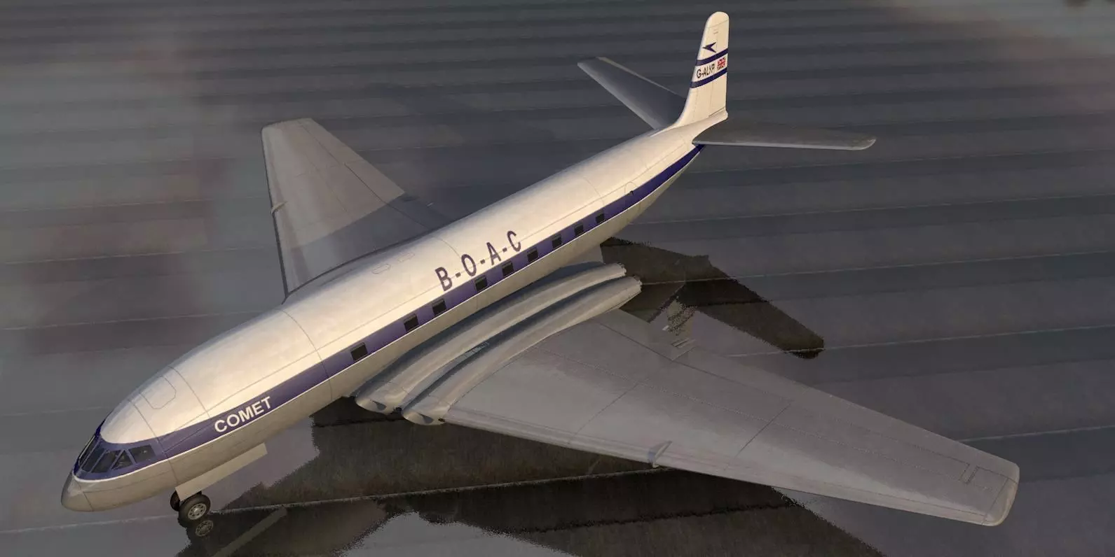 De Havilland DH 106 Comet Mk-1 3D model_0