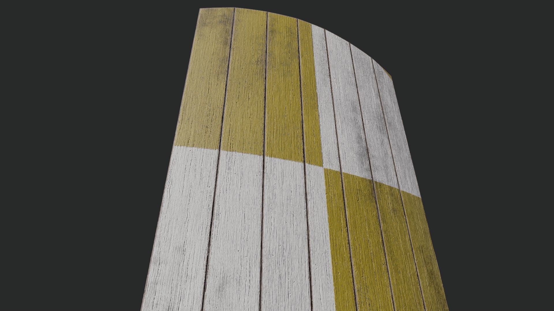 Slavic square wooden shield-painted  checker symbol Low-poly 3D model_4