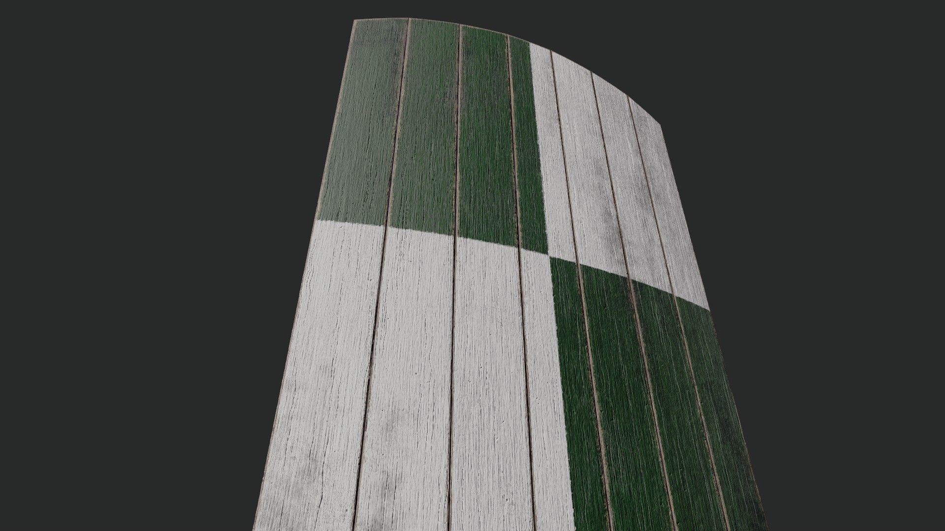 Slavic square wooden shield-painted checker symbol Low-poly 3D model_4