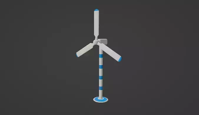 Low-Poly Windmill Low-poly 3D model Low-Poly Windmill Low-poly 3D model