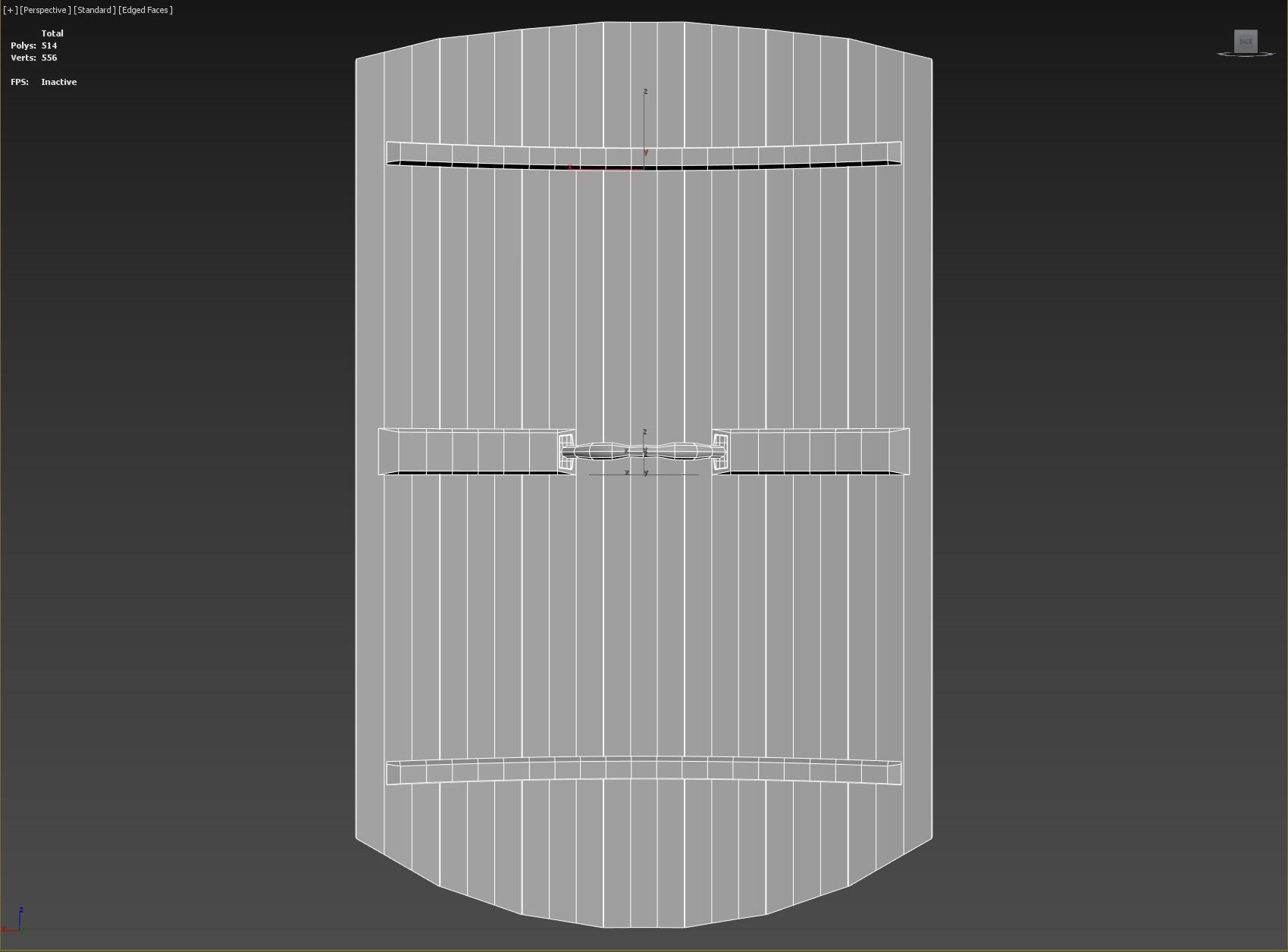 Slavic square wooden shield-painted  checker symbol Low-poly 3D model_9