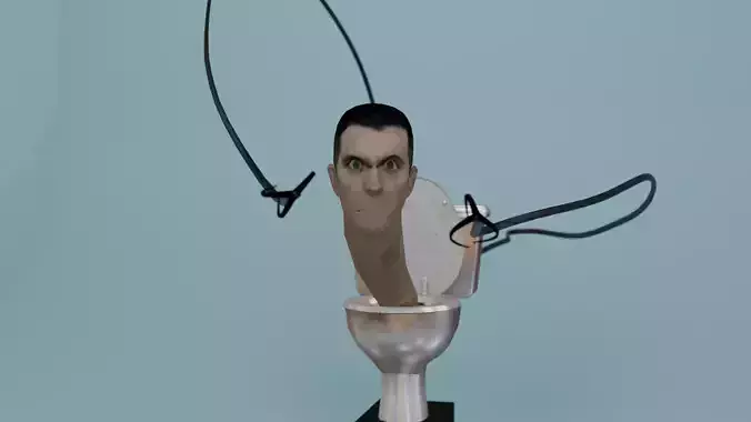 Skibidi toilet toilet claw man 3D model