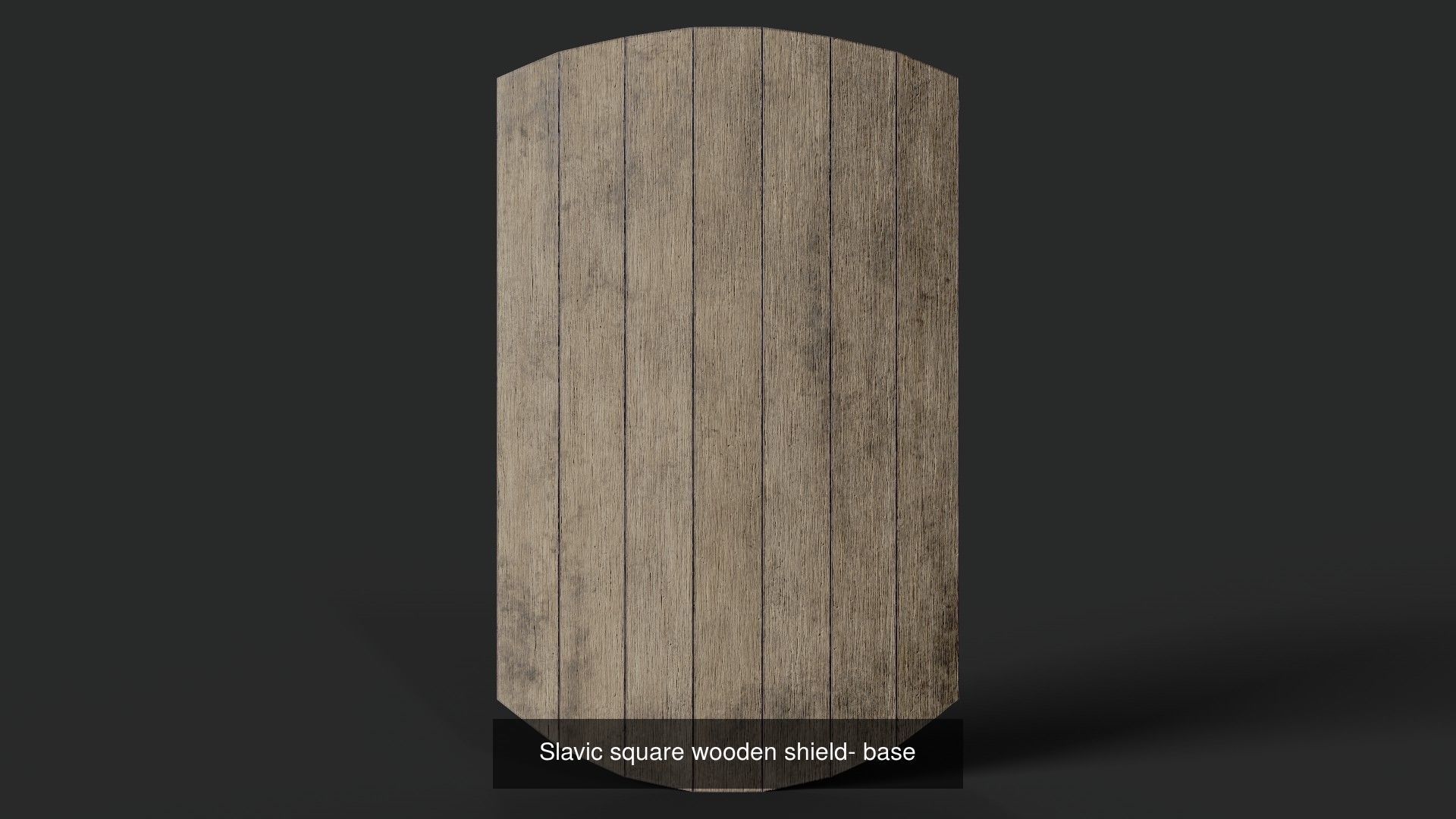 Slavic square wooden shield 20 pieces 3D Model Collection_13