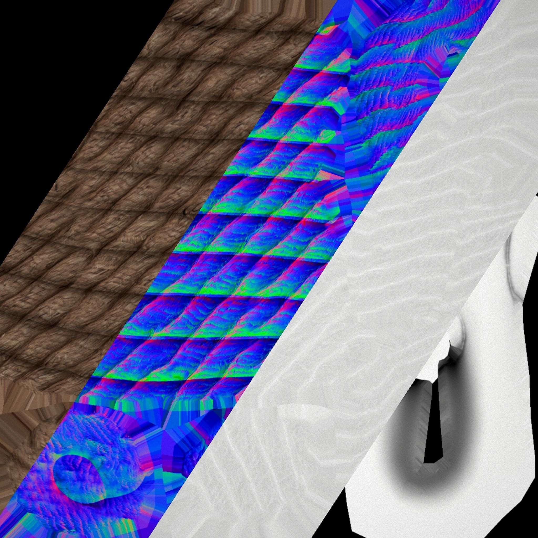 Medieval Crane Low-poly 3D model_30