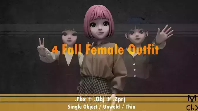 Women Character Clothing Collection Vol 3