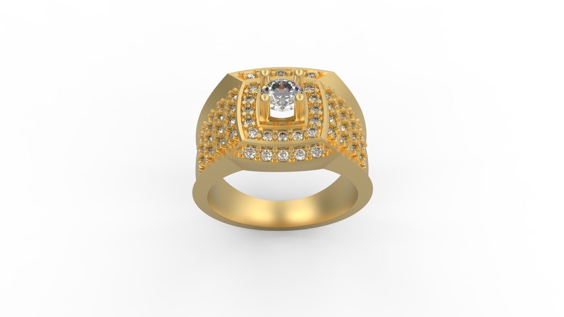 Men Ring 244 3D print model_3